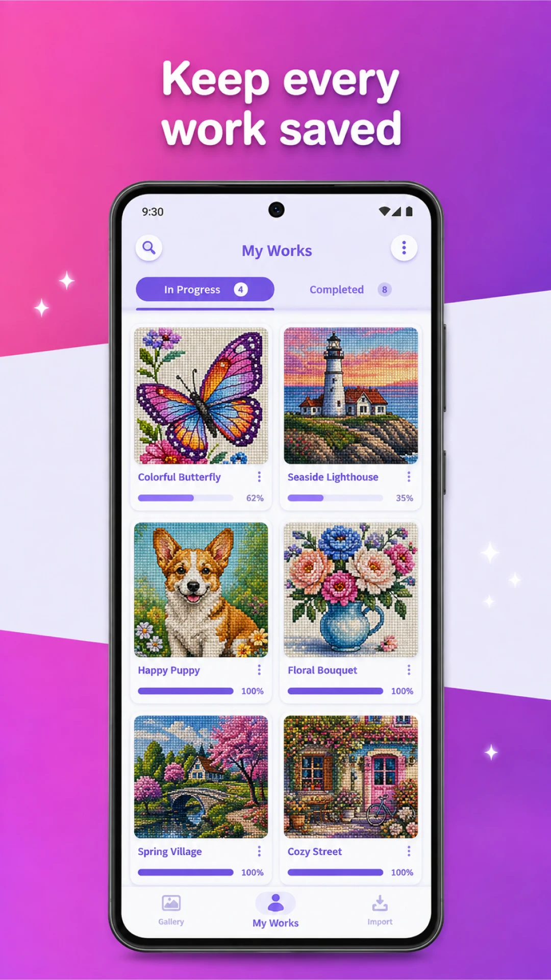 Cross Stitch: Paint By Numbers screenshot
