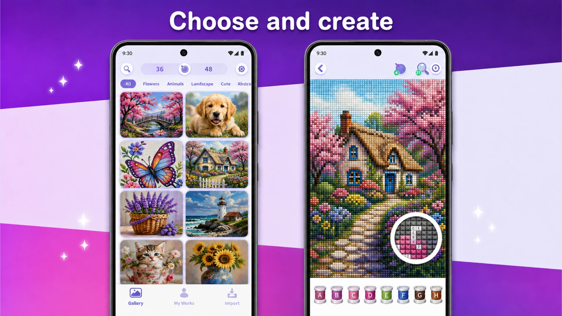 Cross Stitch: Paint By Numbers screenshot