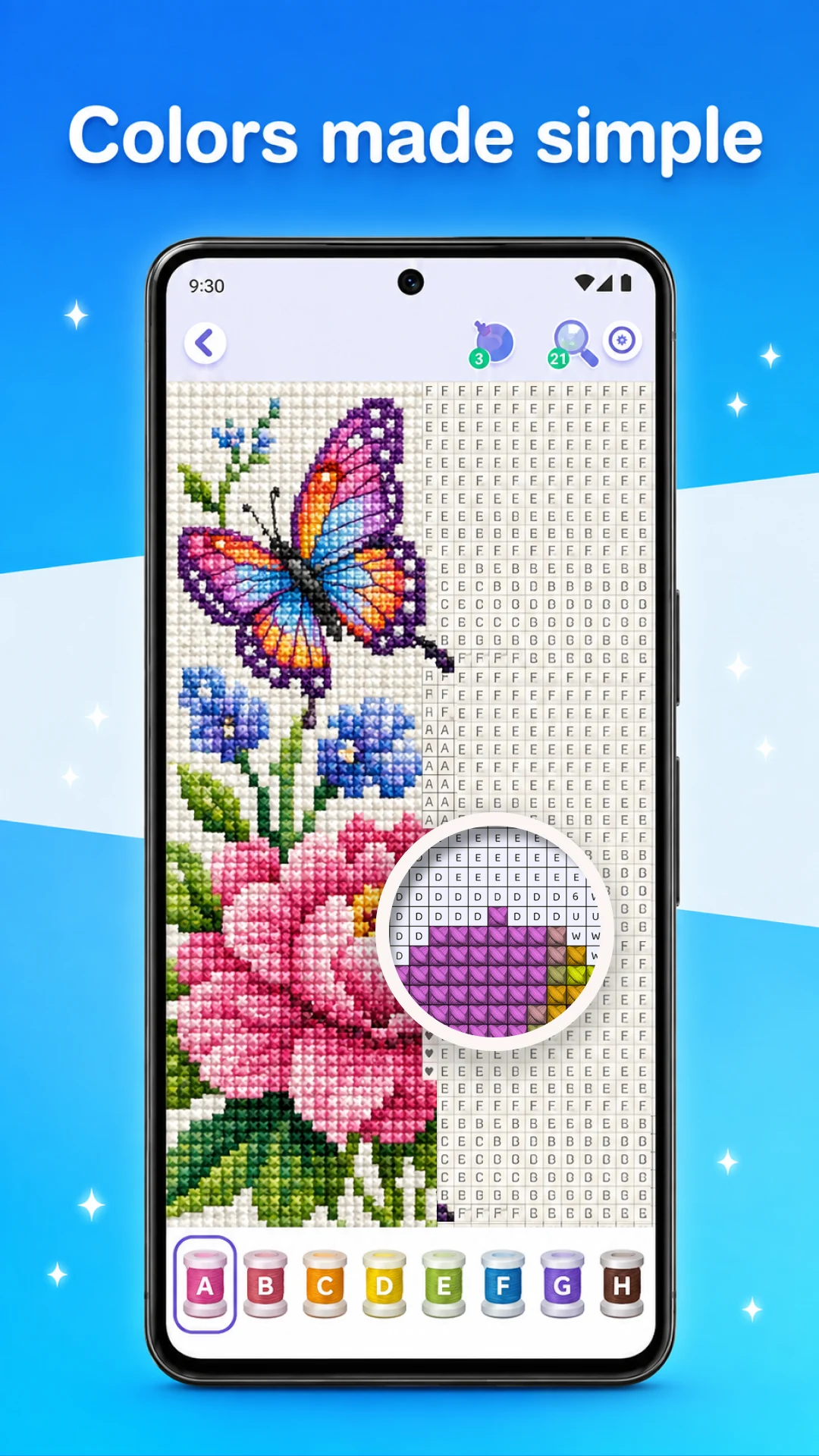 Cross Stitch: Paint By Numbers screenshot