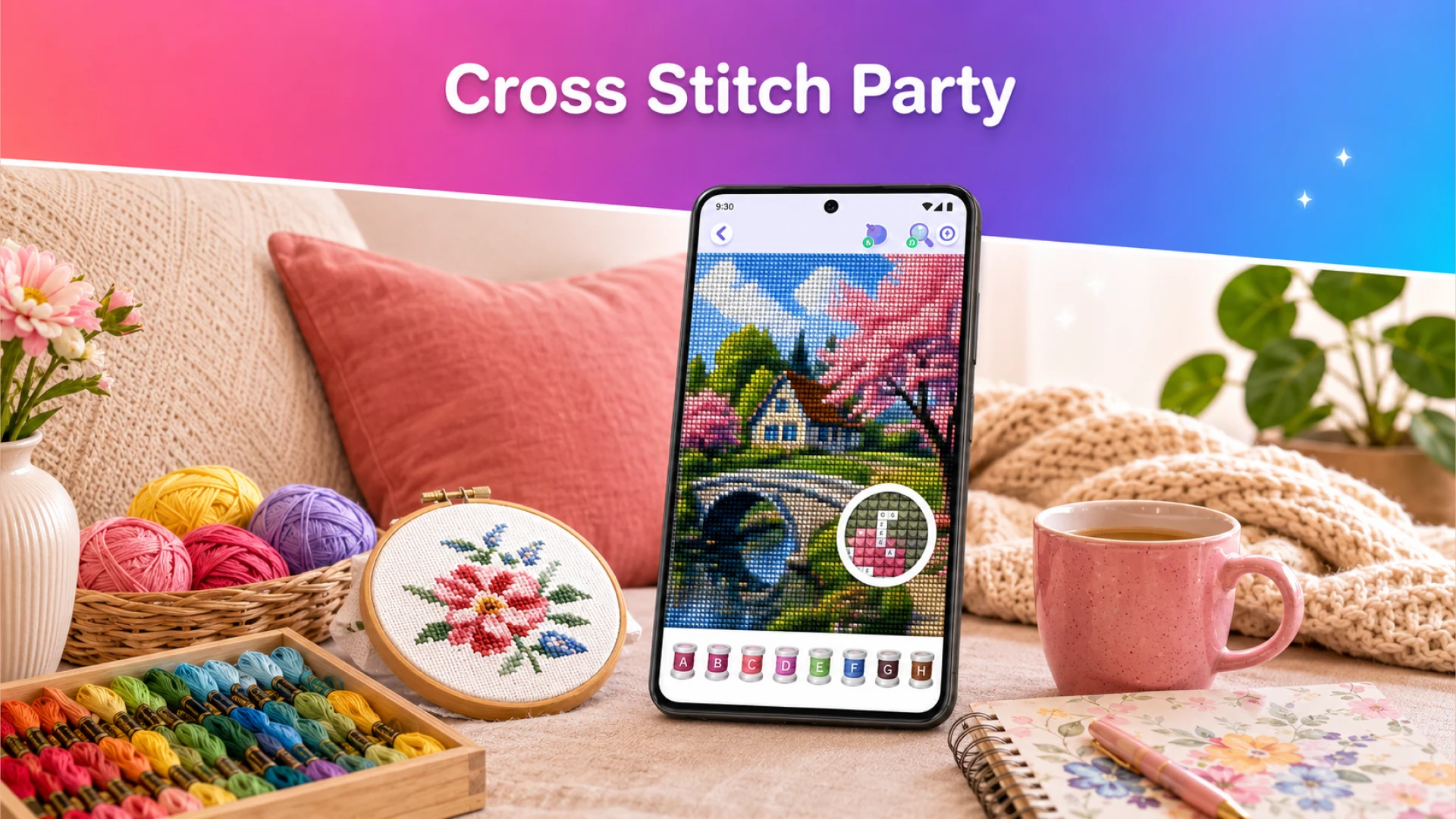 Cross Stitch: Paint By Numbers screenshot