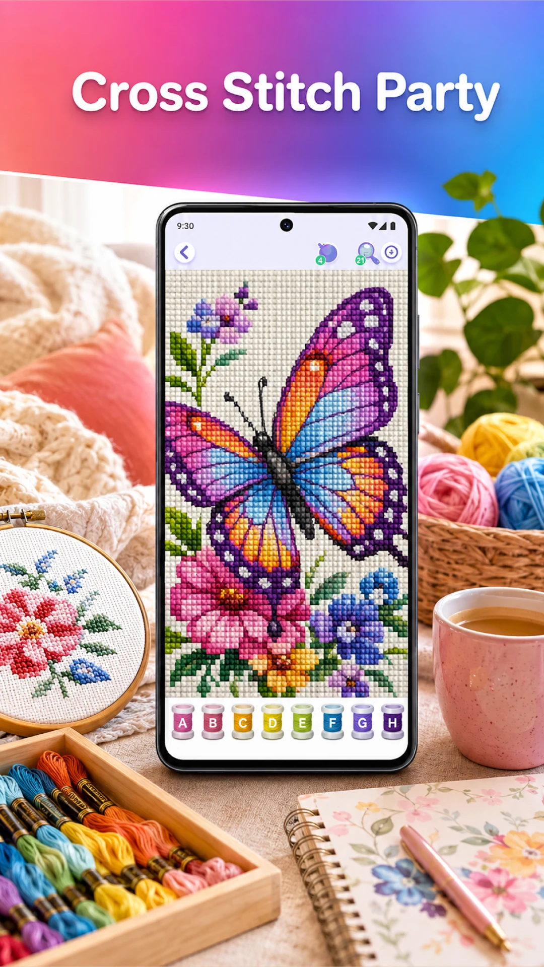 Cross Stitch: Paint By Numbers screenshot
